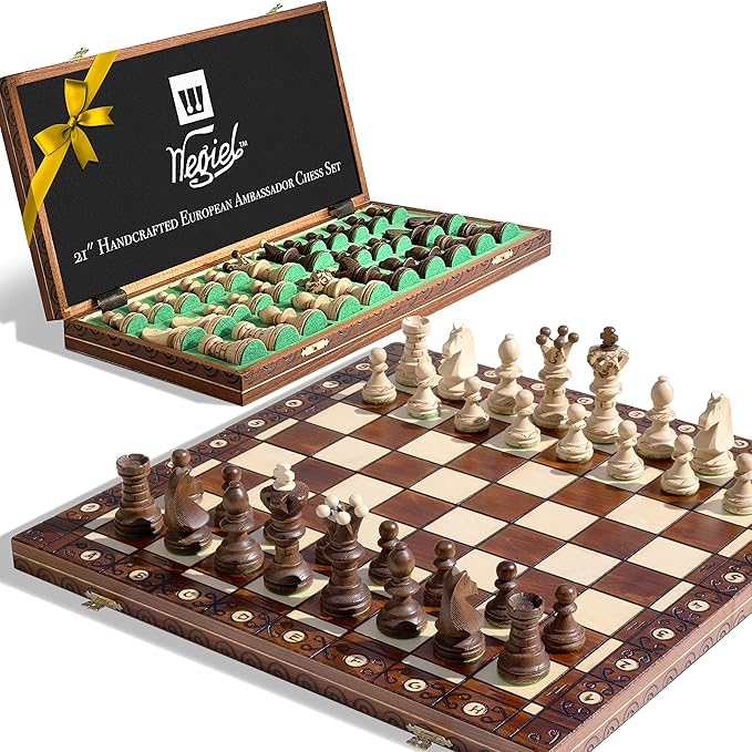 Ambassador Grand Jeu d'échecs EL GRANDE – Élégance et artisanat surdimensionnés