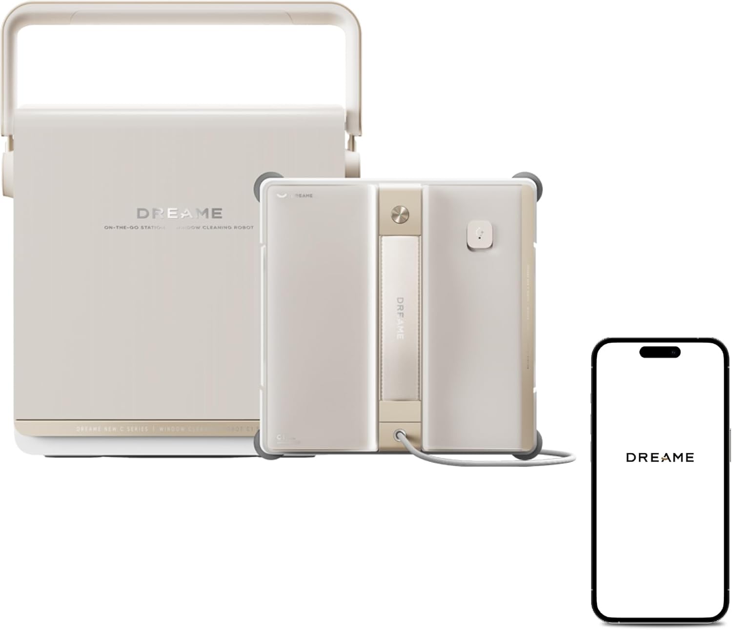 Dreame C1 Station – Robot lave-vitres intelligent avec station mobile tout-en-un